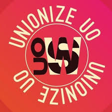University of Oregon Student Worker's Union Logo.
