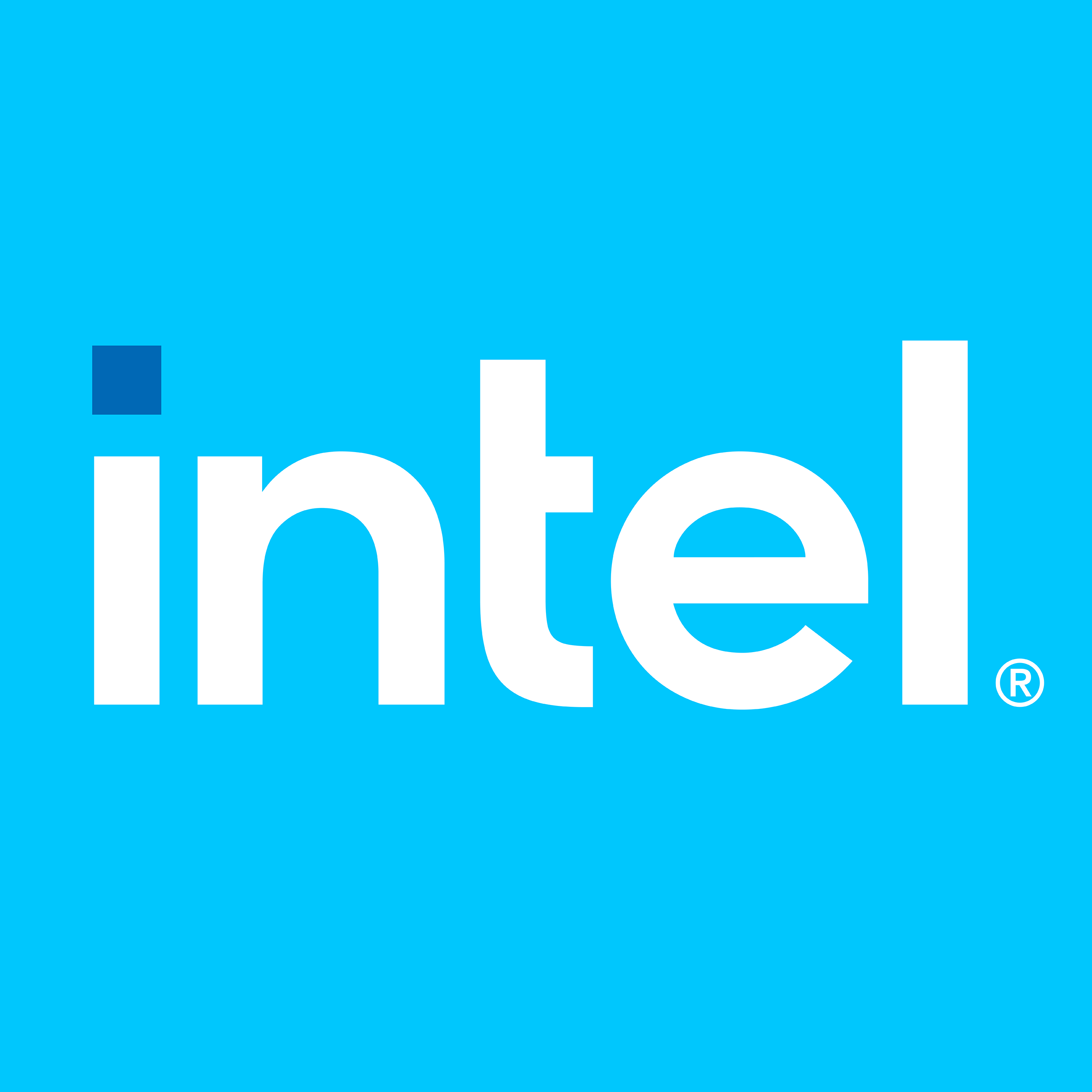 Intel corporation logo.
